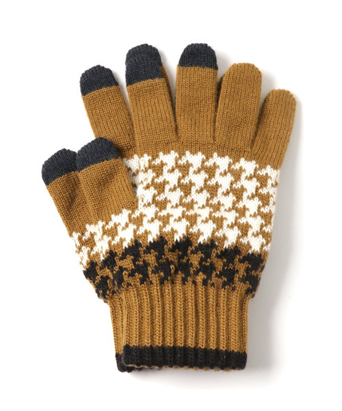 日本製メンズレディースニットグローブスマートフォンスマホ対応