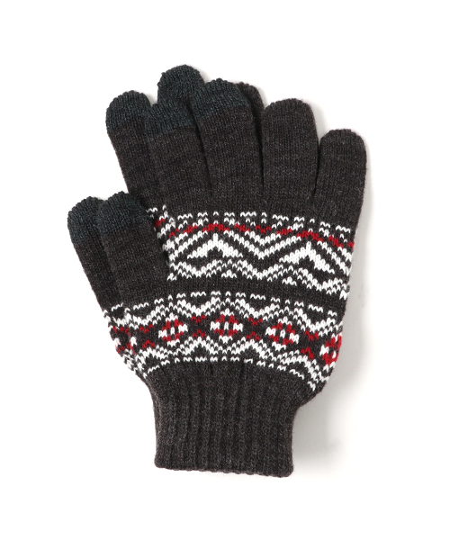 日本製メンズレディースニットグローブスマートフォンスマホ対応