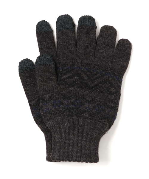 日本製メンズレディースニットグローブスマートフォンスマホ対応