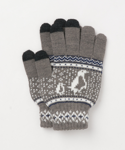 日本製メンズレディースニットグローブスマートフォンスマホ対応