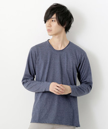 T/C ツインロールネック L/S カットソー(Heather mix)