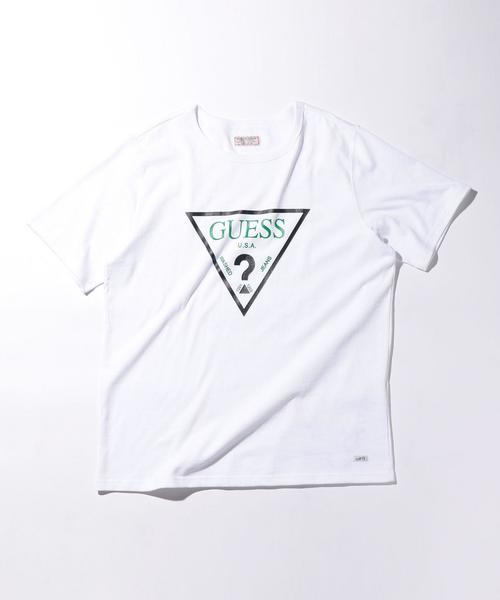 Guess(ゲス)の「<GUESS Originals> TRI LOGO TEE SS/Tシャツ(Tシャツ/カットソー・メンズ・ホワイト・LARGE/MEDIUM/SMALL)」の1枚目の写真