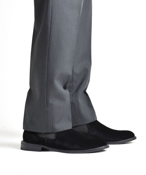 MM/ONE（エムエムワン）の「フェイクスエード サイドゴア ドレスブーツ ビジネス（ブーツ・メンズ・ブラック/ダークブラウン・40/42/44/41/43/45/46）」の3枚目の写真