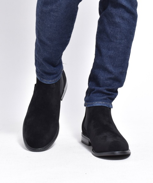 MM/ONE（エムエムワン）の「フェイクスエード サイドゴア ドレスブーツ ビジネス（ブーツ・メンズ・ブラック/ダークブラウン・40/42/44/41/43/45/46）」の17枚目の写真