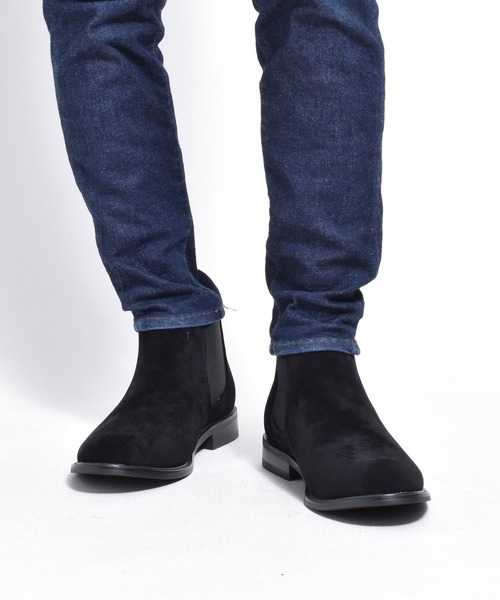 MM/ONE（エムエムワン）の「フェイクスエード サイドゴア ドレスブーツ ビジネス（ブーツ・メンズ・ブラック/ダークブラウン・40/42/44/41/43/45/46）」の16枚目の写真