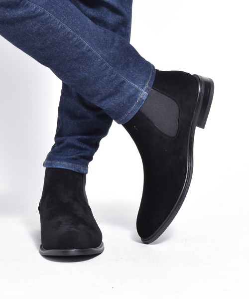 MM/ONE（エムエムワン）の「フェイクスエード サイドゴア ドレスブーツ ビジネス（ブーツ・メンズ・ブラック/ダークブラウン・40/42/44/41/43/45/46）」の15枚目の写真