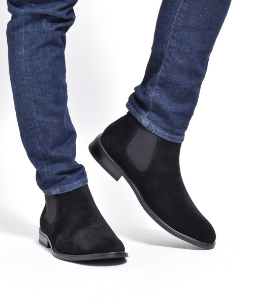 MM/ONE（エムエムワン）の「フェイクスエード サイドゴア ドレスブーツ ビジネス（ブーツ・メンズ・ブラック/ダークブラウン・40/42/44/41/43/45/46）」の14枚目の写真