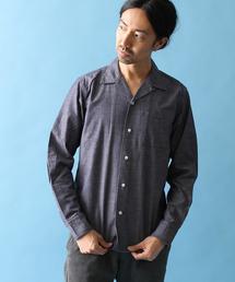 coen | ムラツイルオープンカラーシャツ(シャツ/ブラウス)