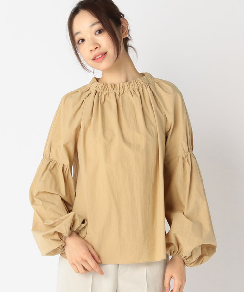 Liesse（リエス）の「袖ふんわりプルオーバー（シャツ/ブラウス・レディース・ベージュ/ネイビー/オフホワイト・FREE）」の3枚目の写真