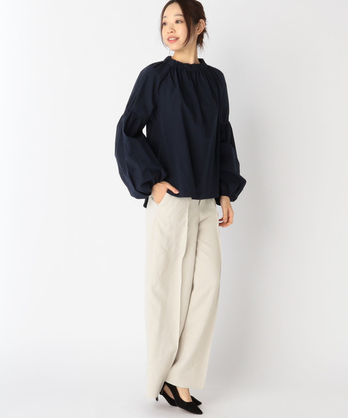 Liesse（リエス）の「袖ふんわりプルオーバー（シャツ/ブラウス・レディース・ベージュ/ネイビー/オフホワイト・FREE）」の12枚目の写真