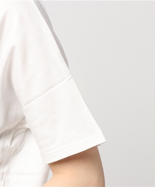 POU DOU DOU（プードゥドゥ）の「ランドスケーププリントドルマンTシャツ（Tシャツ/カットソー・レディース・ネイビー/オフホワイト/グレー・3）」の5枚目の写真