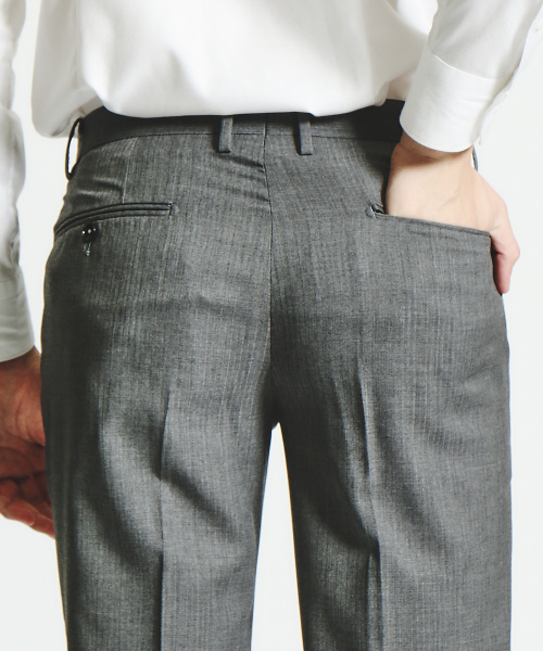 ABAHOUSE（アバハウス）の「【NEW ZEALAND WOOL】ウールドビースラックス（スラックス・メンズ・グレー/ブラック/ネイビー・1/3/2/4）」の9枚目の写真