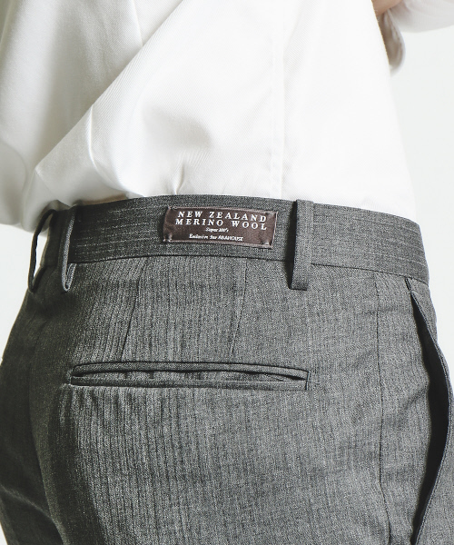 ABAHOUSE（アバハウス）の「【NEW ZEALAND WOOL】ウールドビースラックス（スラックス・メンズ・グレー/ブラック/ネイビー・1/3/2/4）」の10枚目の写真