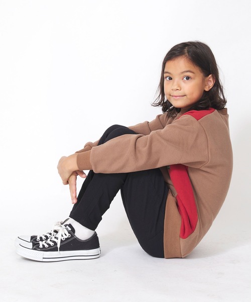 KRIFF MAYER Kid's Collection（クリフメイヤーキッズコレクション）の「マイニチスタイリッシュパンツ（テーパードタイプ）（チノパンツ・キッズ・ベージュ/ネイビー/カーキ/チャコール/ダークグレー・120/130/140/150/160）」の21枚目の写真