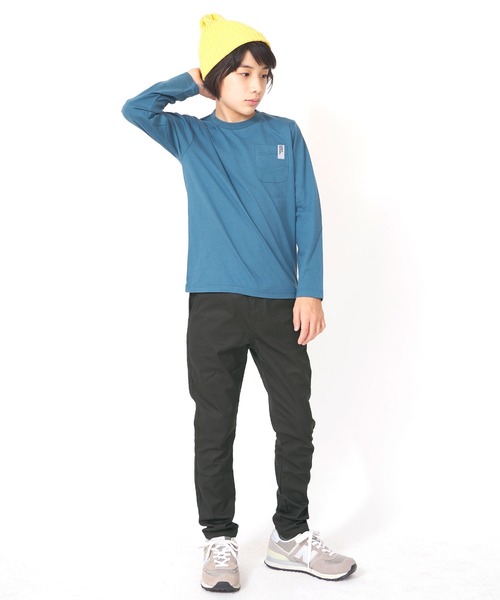 KRIFF MAYER Kid's Collection（クリフメイヤーキッズコレクション）の「マイニチスタイリッシュパンツ（テーパードタイプ）（チノパンツ・キッズ・ベージュ/ネイビー/カーキ/チャコール/ダークグレー・120/130/140/150/160）」の18枚目の写真