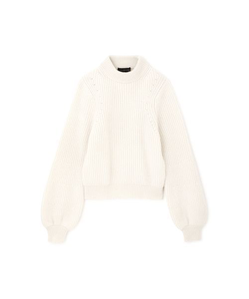 JILL STUART（ジルスチュアート）の「ポリシアミドルネックニット（ニット/セーター・レディース・ホワイト/グレー/ブルー・M/MEDIUM）」の7枚目の写真