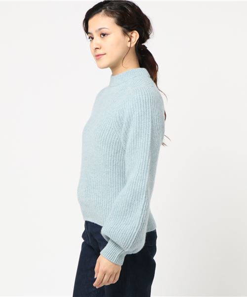 JILL STUART（ジルスチュアート）の「ポリシアミドルネックニット（ニット/セーター・レディース・ホワイト/グレー/ブルー・M/MEDIUM）」の19枚目の写真