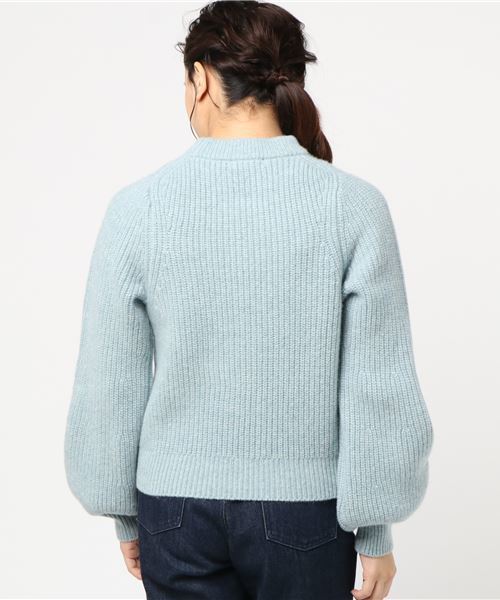 JILL STUART（ジルスチュアート）の「ポリシアミドルネックニット（ニット/セーター・レディース・ホワイト/グレー/ブルー・M/MEDIUM）」の18枚目の写真