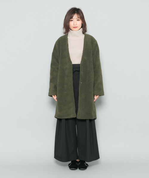 SENSE OF PLACE by URBAN RESEARCH(センスオブプレイスバイアーバンリサーチ)の「ストレッチハイネックセーター(ニット/セーター・レディース・ライトブルー/ブラック/ベージュ系その他・FREE)」の6枚目の写真