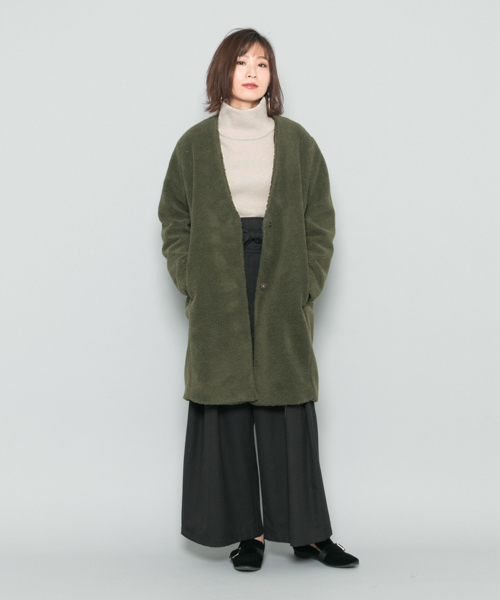 SENSE OF PLACE by URBAN RESEARCH(センスオブプレイスバイアーバンリサーチ)の「ストレッチハイネックセーター(ニット/セーター・レディース・ライトブルー/ブラック/ベージュ系その他・FREE)」の10枚目の写真