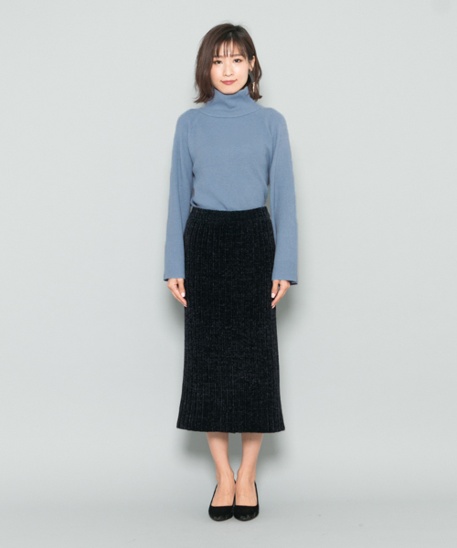 SENSE OF PLACE by URBAN RESEARCH(センスオブプレイスバイアーバンリサーチ)の「ストレッチハイネックセーター(ニット/セーター・レディース・ライトブルー/ブラック/ベージュ系その他・FREE)」の8枚目の写真