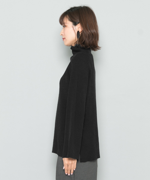 SENSE OF PLACE by URBAN RESEARCH(センスオブプレイスバイアーバンリサーチ)の「ストレッチハイネックセーター(ニット/セーター・レディース・ライトブルー/ブラック/ベージュ系その他・FREE)」の16枚目の写真