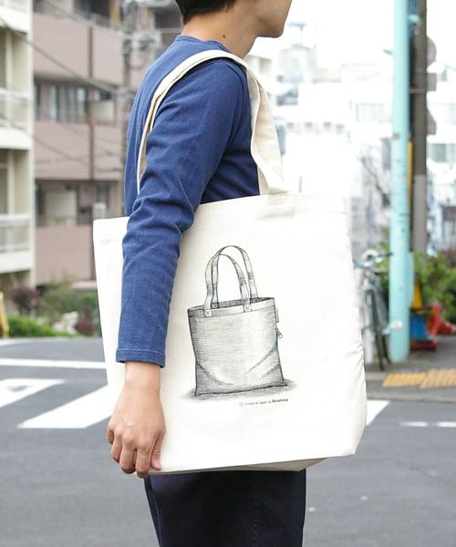 ROOTOTE(ルートート)の「ルートート/RO.トール.プリンテッドジャパン-A(トートバッグ)」|ホワイト系その他
