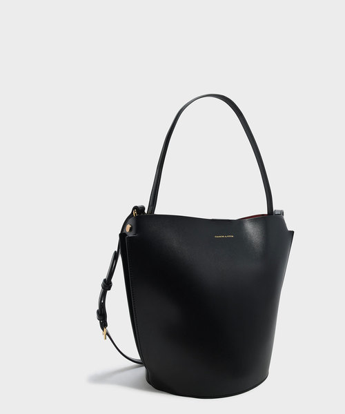 CHARLES & KEITH(チャールズ & キース)の「ストラクチャートートバッグ / STRUCTURED TOTE BAG(トートバッグ・レディース・ブラック/ピンク系その他・XL)」の8枚目の写真