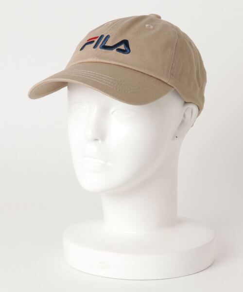 FILA(フィラ)の「【FILA/フィラ】ロゴローキャップ ブランドロゴ 刺繍(キャップ・レディース・ホワイト/ブラック/レッド/オリーブ/ネイビー/ベージュ/エンジ/ライトピンク/オレンジ/パープル・FREE)」の4枚目の写真