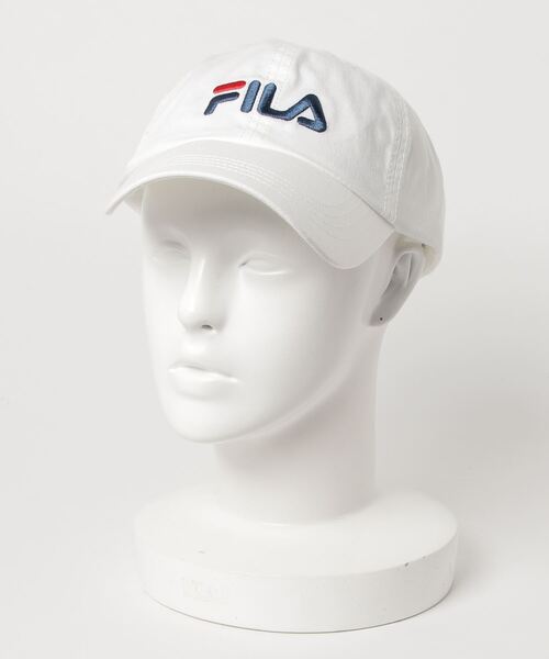 FILA(フィラ)の「【FILA/フィラ】ロゴローキャップ ブランドロゴ 刺繍(キャップ・レディース・ホワイト/ブラック/レッド/オリーブ/ネイビー/ベージュ/エンジ/ライトピンク/オレンジ/パープル・FREE)」の2枚目の写真