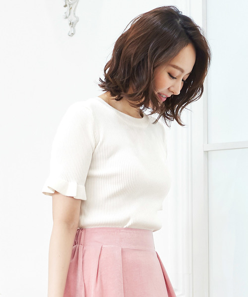 KOBE LETTUCE(コウベレタス)の「選べるデザイン 半袖ベーシックリブニットトップス(ニット/セーター・レディース・その他1/その他2/その他3/ホワイト系その他/ブラック系その他/グレー系その他/グリーン系その他/ブルー系その他/パープル系その他/イエロー系その他/ピンク系その他/ホワイト系その他2/ホワイト系その他3/ブラック系その他2/ブラック系その他3/グレー系その他2/グレー系その他3/グリーン系その他2/グリーン系その他3/ブルー系その他2/ブルー系その他3/ブルー系その他4/ブルー系その他5/ブルー系その他6/パープル系その他2/パープル系その他3/イエロー系その他2/イエロー系その他3/ピンク系その他2/ピンク系その他3/ピンク系その他4/ブラック系その他4/ホワイト系その他4/パープル系その他4/その他4/ネイビー/グリーン系その他6/イエロー系その他6/グリーン/マスタード/グリーン系その他4/イエロー系その他4/グリーン系その他5/イエロー系その他5/グレー系その他4/ホワイト系その他5/ラベンダー/ブルー系その他7/その他5/ホワイト系その他6/グレー系その他5/パープル系その他5/その他15/ブラック系その他5/その他7/その他18/その他9/その他10/オレンジ系その他3/オレンジ系その他4/ライトグレー/ブラック/オレンジ/ブラウン系その他4/その他6/モカ/オレンジ系その他/ブラウン系その他/ブラウン系その他3/ホワイト系その他7/ピンク系その他5/ライトカーキ/ブラウン/その他19/ピンク系その他6/グリーン系その他7/ブラウン系その他2/その他20/ピンク系その他7/その他23/ブラウン系その他5/その他21/その他22/ブラウン系その他6/その他25/その他26/その他27/レッド系その他/ボルドー/レッド系その他2/レッド系その他3/ブラウン系その他7/その他28/その他29/その他30/その他31/ベージュ系その他3/ミント/ピンク/ベージュ系その他/ベージュ系その他2/その他32/その他33/グレイッシュベージュ/その他14/その他12/その他13/その他11/その他/その他17/その他16/ライトピンク/ブラウン系2/ブラック系2/ブラック系1/サックスブルー/ホワイト系1/サックスブルー系2/イエロー系その他7/ネイビー系/ネイビー系3/サックスブルー系/ホワイト系/イエロー/ネイビー系1/ブラウン系3/サックスブルー系1/ホワイト系2/ブラウン系1/ブラック系/ブラック系3/ネイビー系2/ブラウン系/ホワイト/ブラック系4/ホワイト系4/ピンク系/ブルー系2/ホワイト系3/ベージュ系/ブルー系1/ピンク系1/ネイビー系4/ライトベージュ/ベージュ系1/ピンク系2/サーモンピンク/ブルー系3/サックスブルー系3/ブルー系/ベージュ系2/グリーン系2/ブラウン系4/ブラウン系6/ブラウン系5/グリーン系/ピンク系4/ピンク系6/グリーン系1/ピンク系3/グリーン系3/ピンク系5/ブラウン系7/ブラック系5/ブルー系6/ネイビー系5/ホワイト系6/ホワイト系5/ブルー系7/ブルー系4/オリーブ系/ベビーピンク/ピンク系9/オリーブ系3/ピンク系8/オリーブ系2/ブルー系5/ピンク系7/オリーブ系1/パープル系3/パープル系2/その他34/その他35/ホワイト系7/グレー/グレー系1/グリーン系5/グリーン系6/グリーン系4/ブラウン系8/グレー系2/グレー系3/ワインレッド/レッド系2/レッド系1/レッド系・1/5/2/FREE/3/4/6/7)」の6枚目の写真