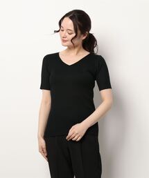 KOBE LETTUCE | 選べるデザイン 半袖ベーシックリブニットトップス(ニット/セーター)