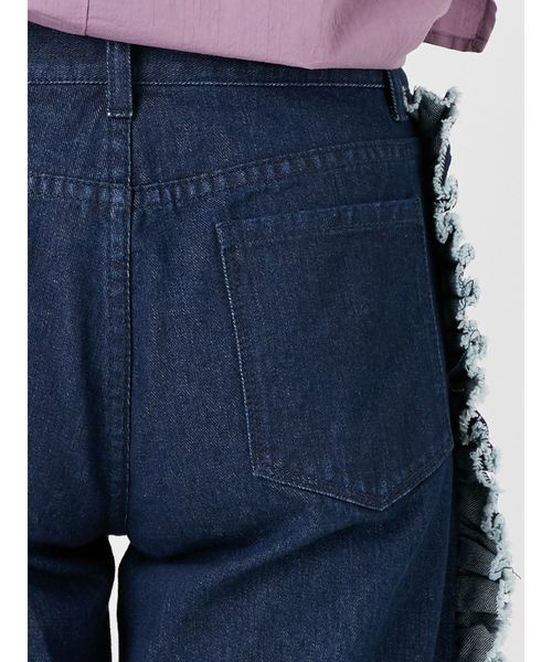 merry jenny（メリージェニー）の「フリンジフリルデニム（その他パンツ・レディース・インディゴブルー/ブルー・SMALL/MEDIUM）」の12枚目の写真