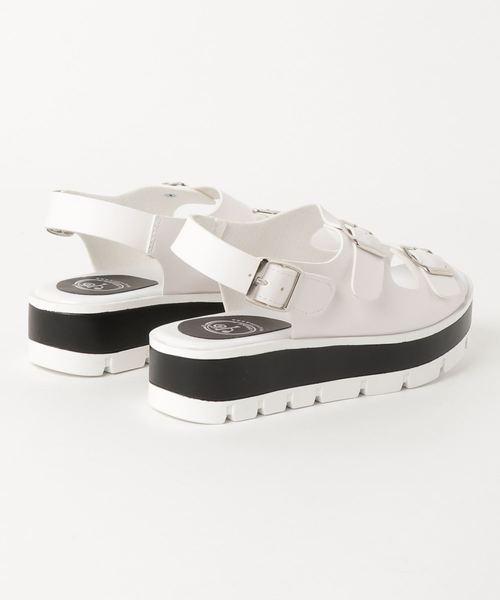 YOSUKE（ヨースケ）の「「YOSUKE/ヨースケ」厚底スポーティサンダル（サンダル・レディース・ホワイト/ブラック・23/24/25/24.5/23.5）」の3枚目の写真