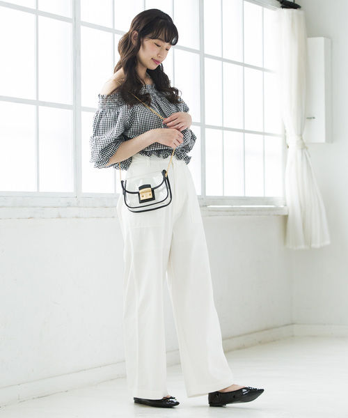 WEGO（ウィゴー）の「WEGO/チノベイカーワイドパンツ（チノパンツ・レディース・カーキ/ホワイト/ベージュ・MEDIUM/SMALL/LARGE）」の11枚目の写真