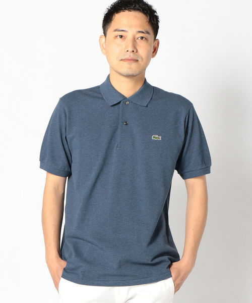 SHIPS(シップス)の「LACOSTE:【L1264AL】ヘザー ポロシャツ(ポロシャツ・メンズ・グレー/ネイビー・X-LARGE/SMALL/MEDIUM/LARGE)」の1枚目の写真