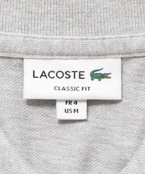 SHIPS(シップス)の「LACOSTE:【L1264AL】ヘザー ポロシャツ(ポロシャツ・メンズ・グレー/ネイビー・X-LARGE/SMALL/MEDIUM/LARGE)」の5枚目の写真