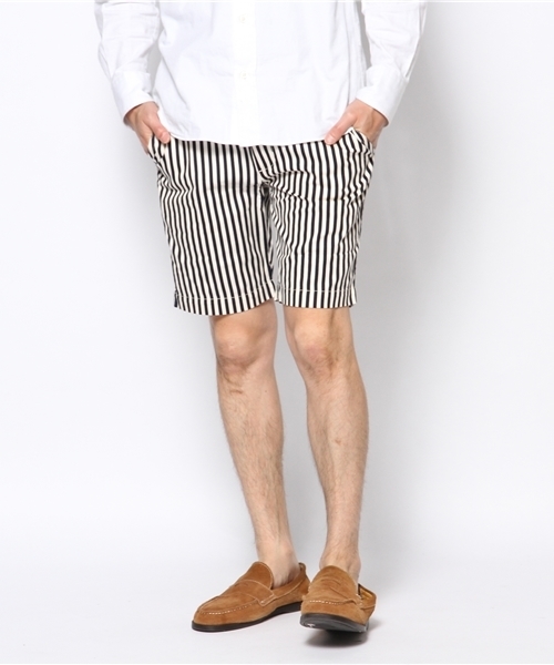 CIAOPANIC TYPY(チャオパニックティピー)の「総柄ショートパンツ(その他パンツ・メンズ・アイボリー/ホワイト/ストライプ/その他/ネイビー/ダークブルー・MEDIUM/LARGE)」の3枚目の写真