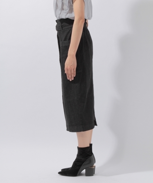 laboratory work（ラボラトリーワーク）の「ベルト付きデニムタイトスカート（スカート・レディース・ブラック/ブルー・MEDIUM）」の8枚目の写真