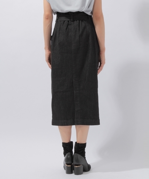 laboratory work（ラボラトリーワーク）の「ベルト付きデニムタイトスカート（スカート・レディース・ブラック/ブルー・MEDIUM）」の9枚目の写真