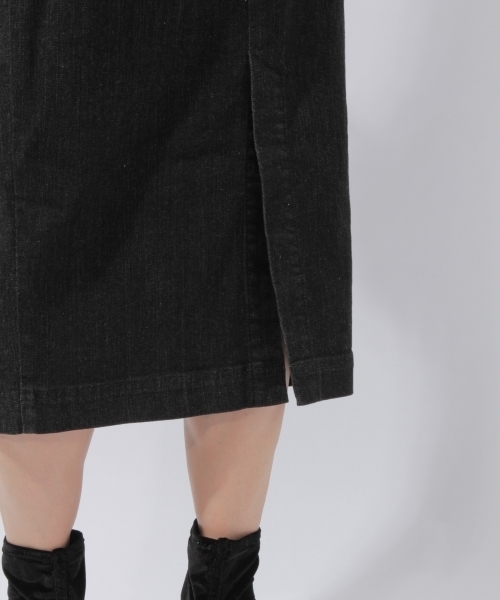 laboratory work（ラボラトリーワーク）の「ベルト付きデニムタイトスカート（スカート・レディース・ブラック/ブルー・MEDIUM）」の16枚目の写真