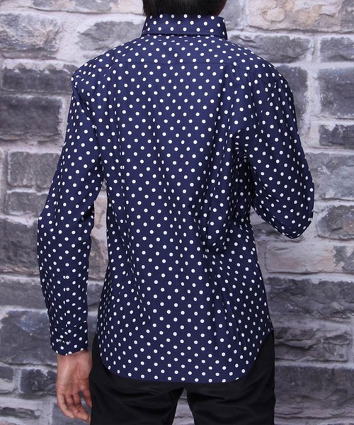 Burner（バーナー）の「【garsonwave】日本製ドットプリントボタンダウン長袖シャツ（シャツ/ブラウス・メンズ・ホワイト系その他/ブルー系その他/ホワイト系その他2/ブルー系その他2/ブラック系その他/ブラック系その他2・LL/L/M）」の15枚目の写真