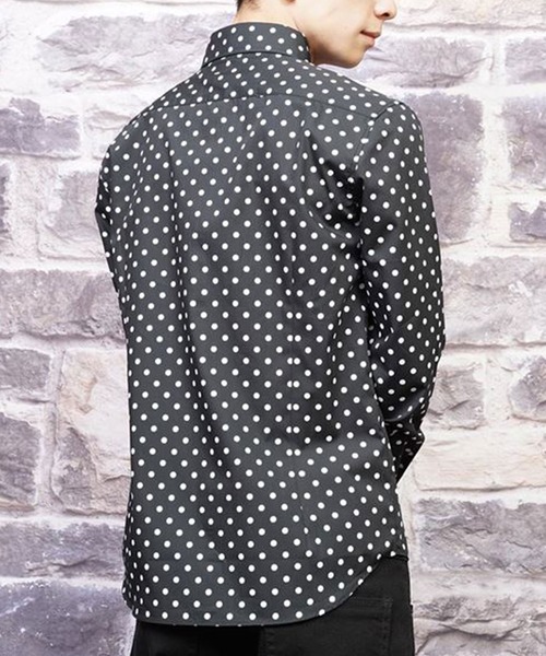 Burner（バーナー）の「【garsonwave】日本製ドットプリントボタンダウン長袖シャツ（シャツ/ブラウス・メンズ・ホワイト系その他/ブルー系その他/ホワイト系その他2/ブルー系その他2/ブラック系その他/ブラック系その他2・LL/L/M）」の19枚目の写真