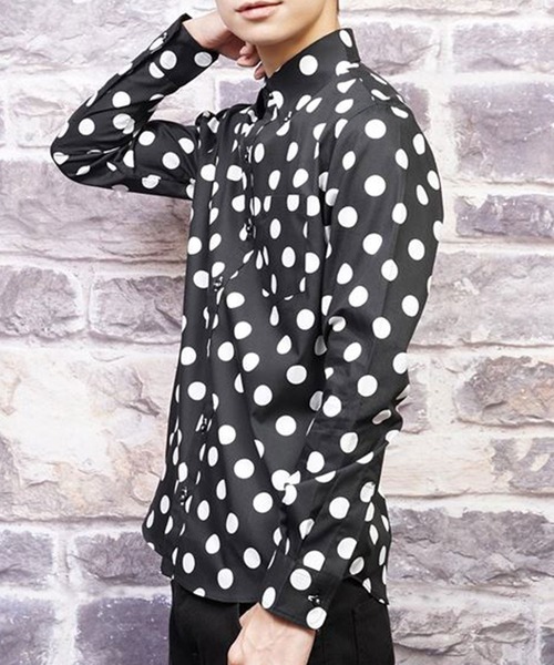 Burner（バーナー）の「【garsonwave】日本製ドットプリントボタンダウン長袖シャツ（シャツ/ブラウス・メンズ・ホワイト系その他/ブルー系その他/ホワイト系その他2/ブルー系その他2/ブラック系その他/ブラック系その他2・LL/L/M）」の17枚目の写真