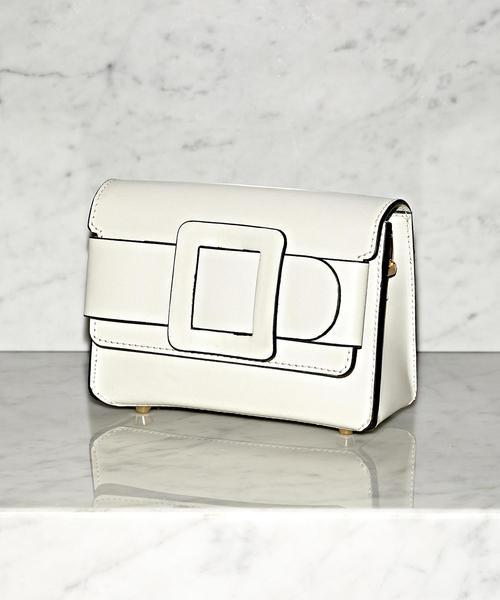 green label relaxing（グリーンレーベルリラクシング）の「○[ア・ラ・マルヴァ]A.la Malva CS バックルクラッチバッグ ◆（クラッチバッグ・レディース・ブラック/パープル/オフホワイト・FREE）」の2枚目の写真