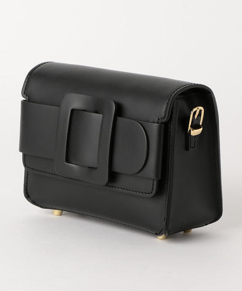 green label relaxing（グリーンレーベルリラクシング）の「○[ア・ラ・マルヴァ]A.la Malva CS バックルクラッチバッグ ◆（クラッチバッグ・レディース・ブラック/パープル/オフホワイト・FREE）」の4枚目の写真