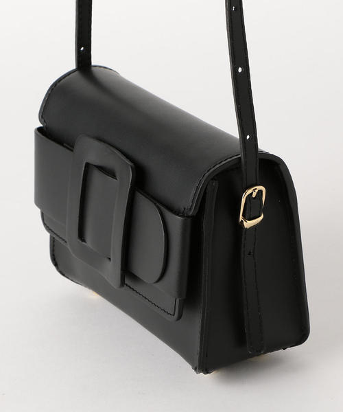 green label relaxing（グリーンレーベルリラクシング）の「○[ア・ラ・マルヴァ]A.la Malva CS バックルクラッチバッグ ◆（クラッチバッグ・レディース・ブラック/パープル/オフホワイト・FREE）」の7枚目の写真