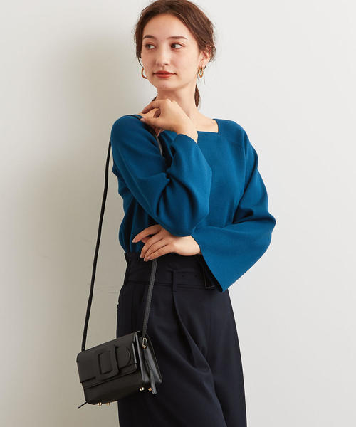 green label relaxing（グリーンレーベルリラクシング）の「○[ア・ラ・マルヴァ]A.la Malva CS バックルクラッチバッグ ◆（クラッチバッグ・レディース・ブラック/パープル/オフホワイト・FREE）」の13枚目の写真