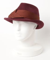 ふくれつばリボンフェルト中折れ/小さめサイズ