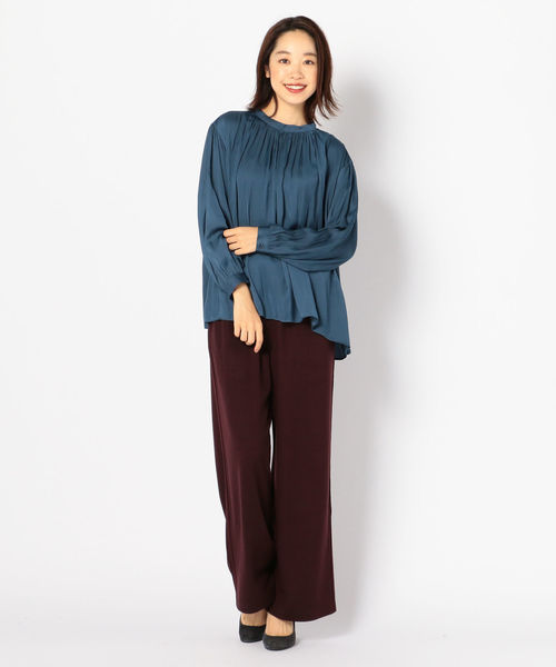 SHIPS(シップス)の「PrimaryNavyLabel:サテンブラウス(シャツ/ブラウス・レディース・ブラック/ロイヤルブルー・ONE SIZE)」の10枚目の写真